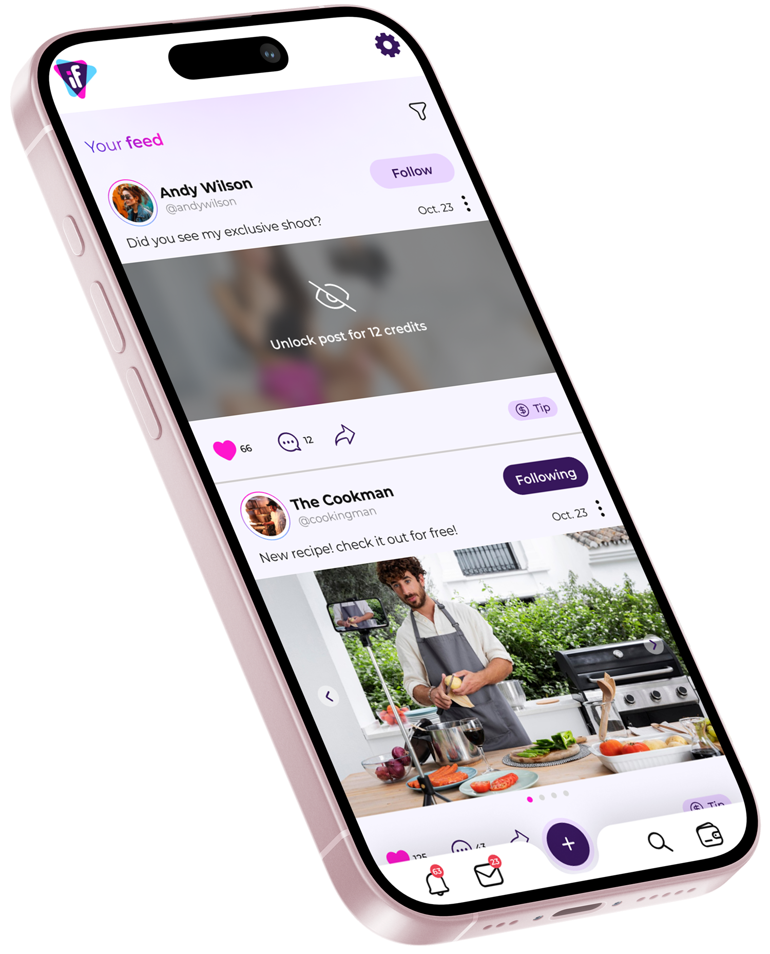 Instafans creator dashboard